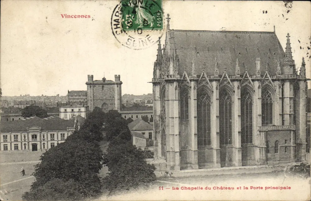 Vincennes — Die Kapelle des Schlosses und die Hauptschleuse — Unbekannter Verlag, Nr. 11 - Vorderseite