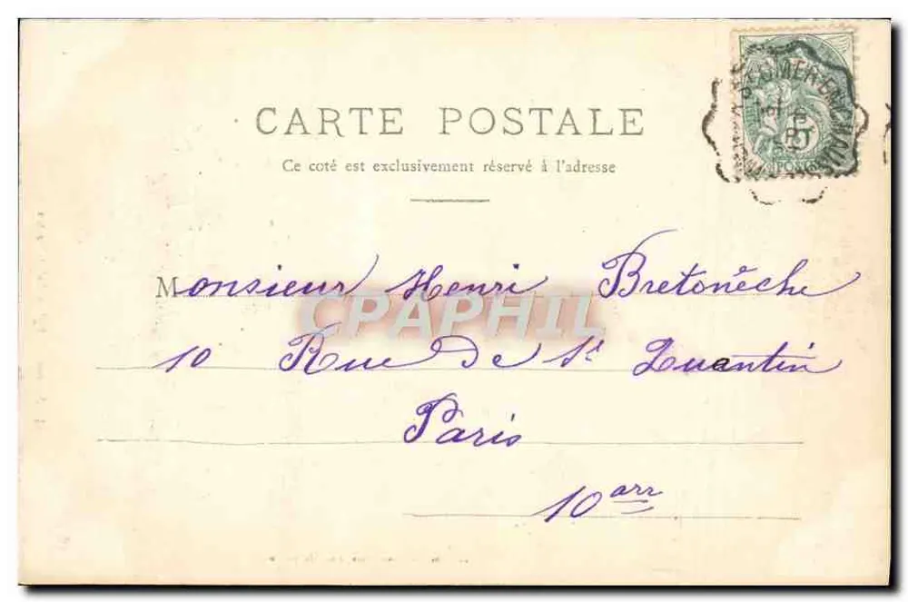Amiens — Igreja de São Martinho — Edição Especial das Novas Galerias - Verso