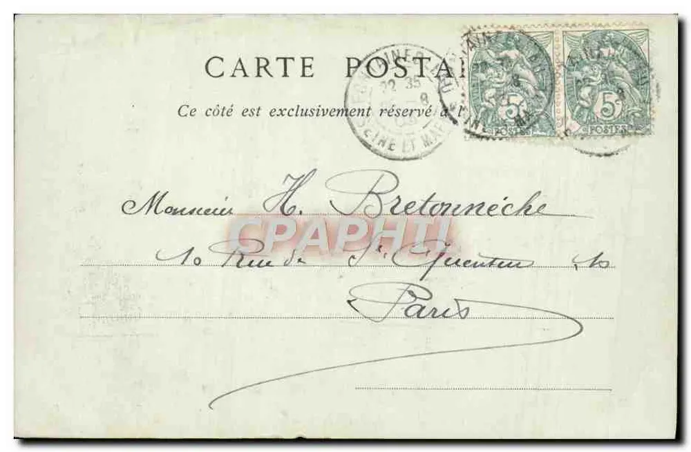 Fontainebleau — Die Kirche Saint-Louis — Collections ND. Phot. - Rückseite
