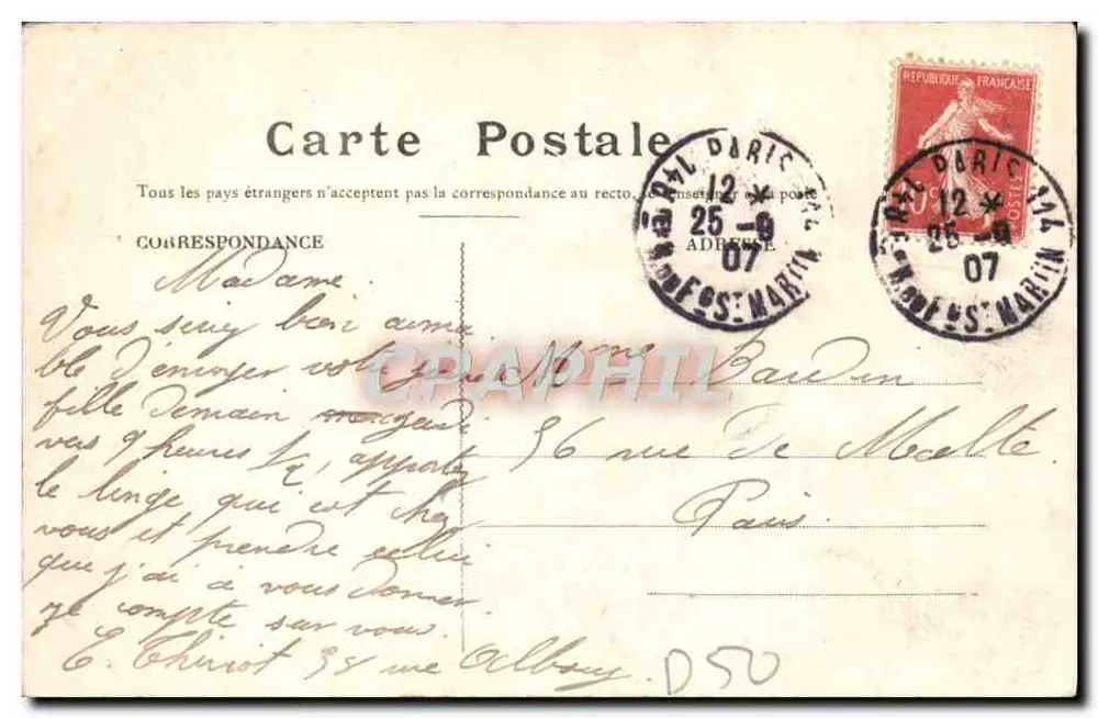 Environ de CHERBOURG — Le Nez de JOBOURG — Collection P. B., Cherbourg - Verso