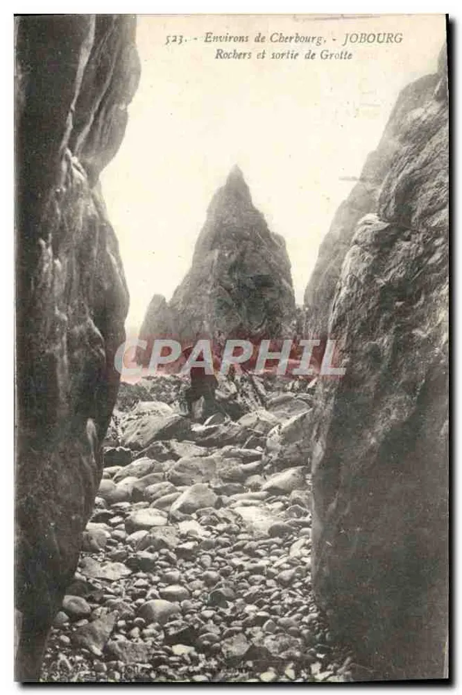 Umgebung von Cherbourg — Felsen und Höhle — JOBOURG - Vorderseite