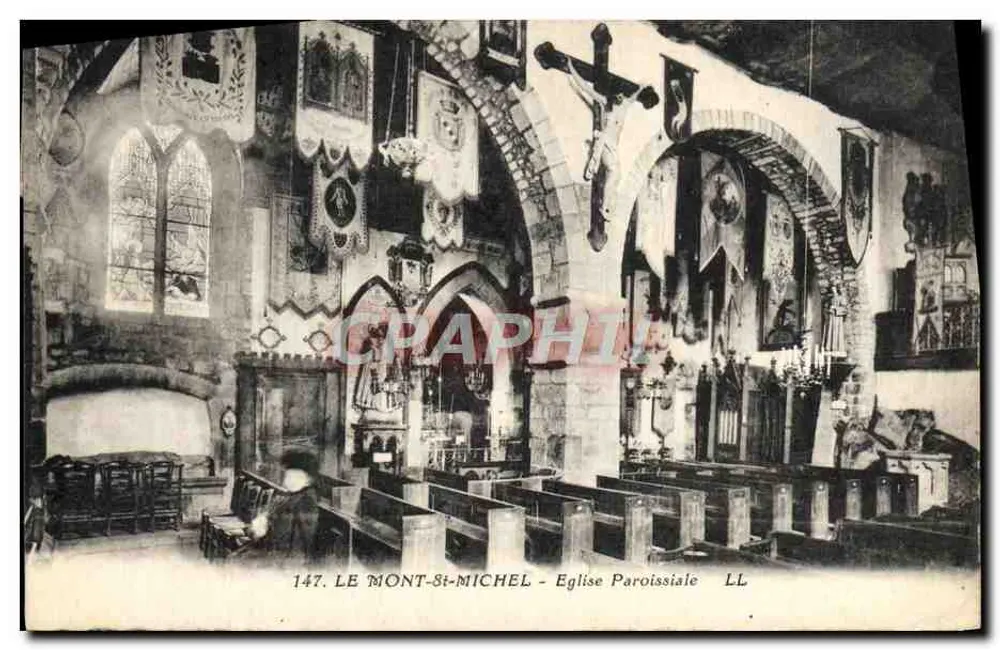 DER MONT-SAINT-MICHEL — Pfarrkirche - Vorderseite
