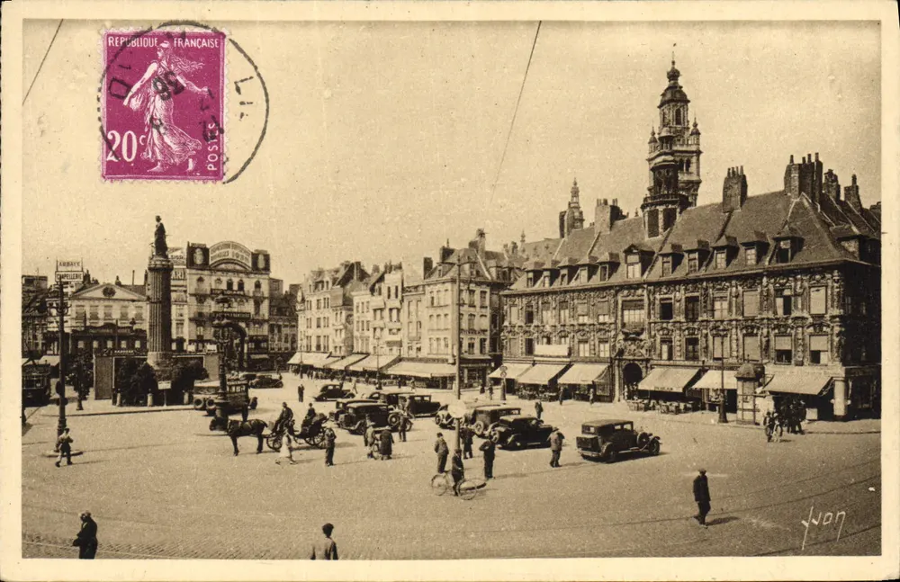 Lille (Nord) — Die Grande Place und das Alte Börsenhaus (17. Jahrhundert) — Les Éditions d'Art Marlet - Vorderseite