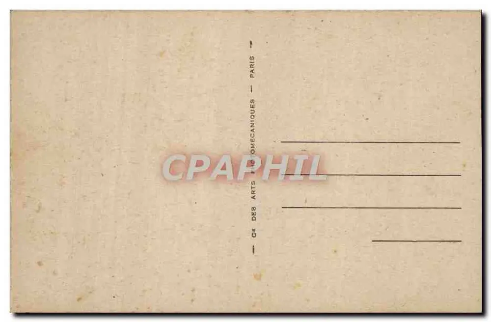 A Abside da Catedral — Le Mans — LL.7 — Editor: Ch. des Arts Mécaniques, Paris - Verso