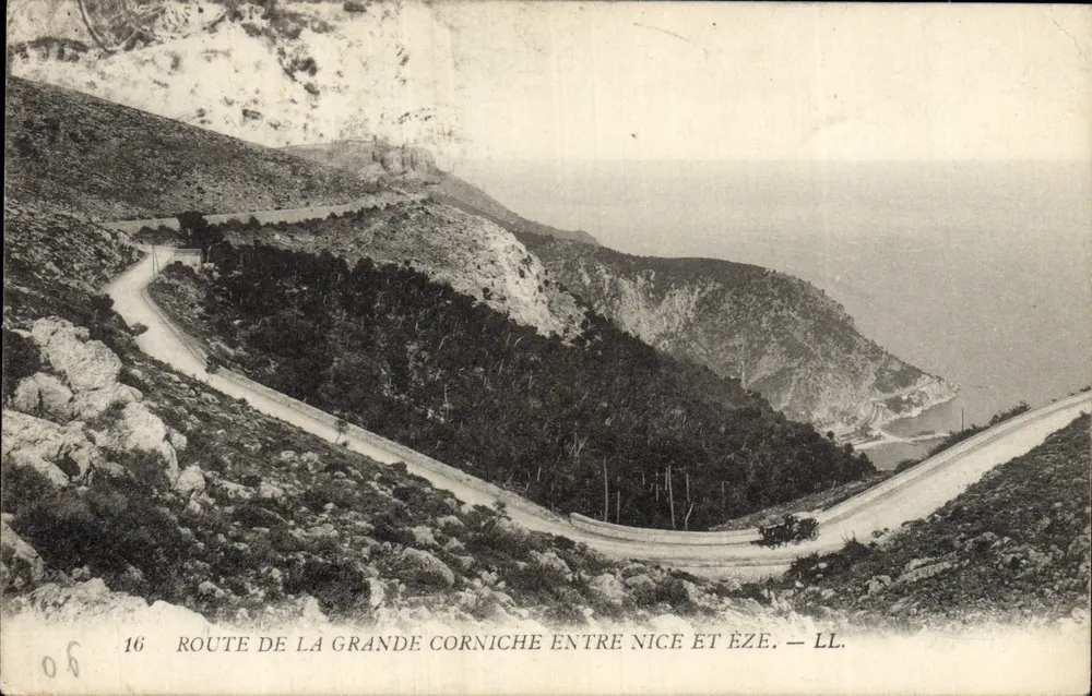 Rodovia da Grande Corniche entre Nice e Èze — LL. — N° 16 - Frente