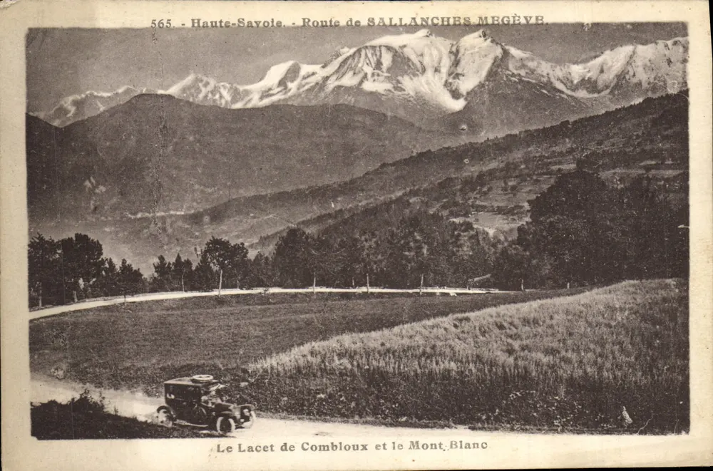 O Laco de Combloux e o Monte Branco — Alta Saboia — editor L. Morand, n° 565 - Frente