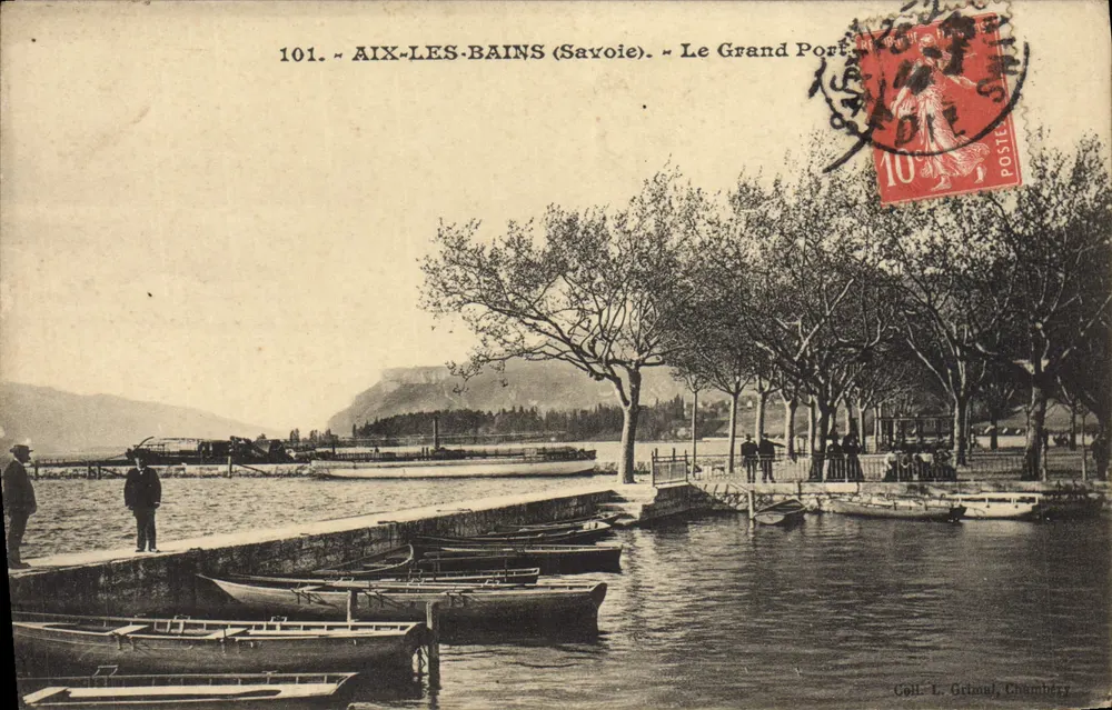 Aix-les-Bains (Savoie) — Le Grand Port — Coll. L. Grimal, Chambéry - Recto
