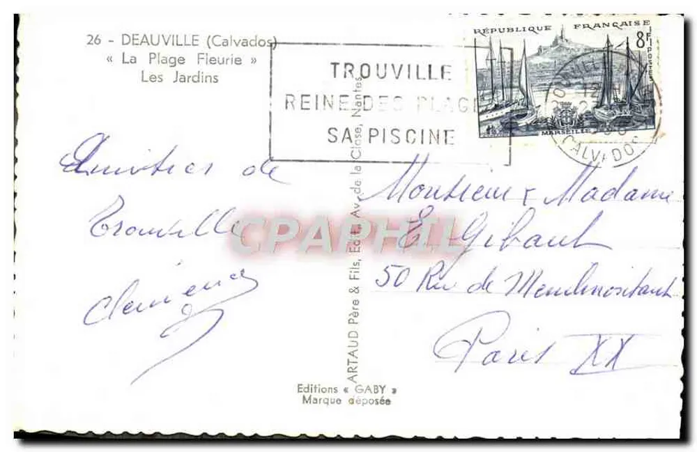 Jardín en Deauville — Los Jardines — Ediciones Gaby - Reverso