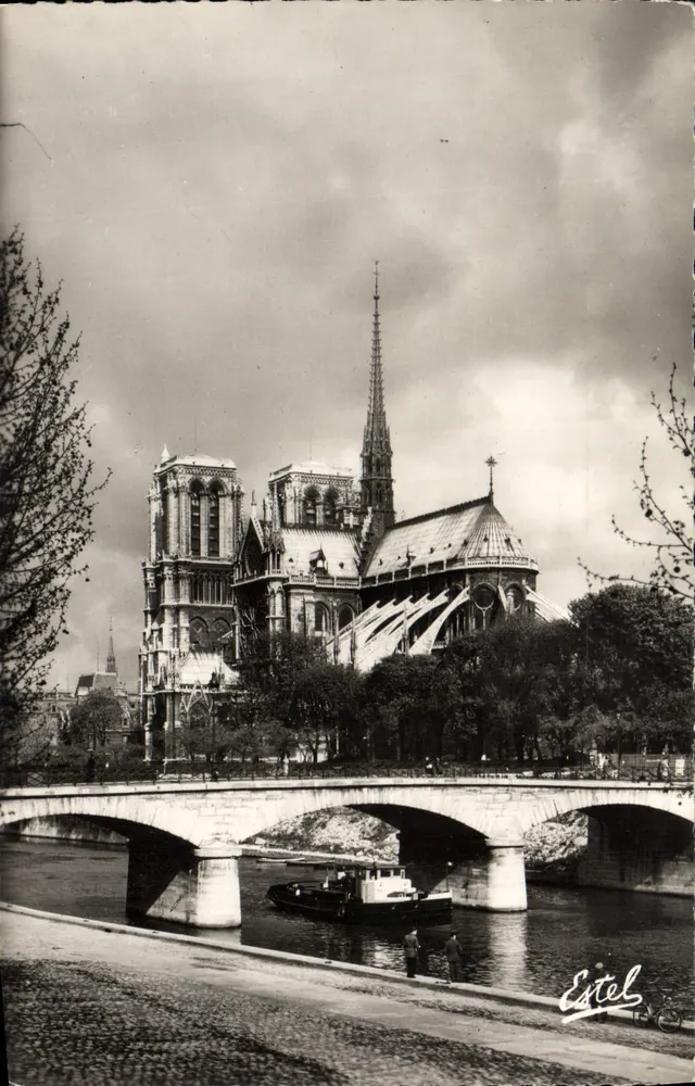 Notre-Dame de Paris — vue sur le Pont d'Archevêché — Estel - Recto