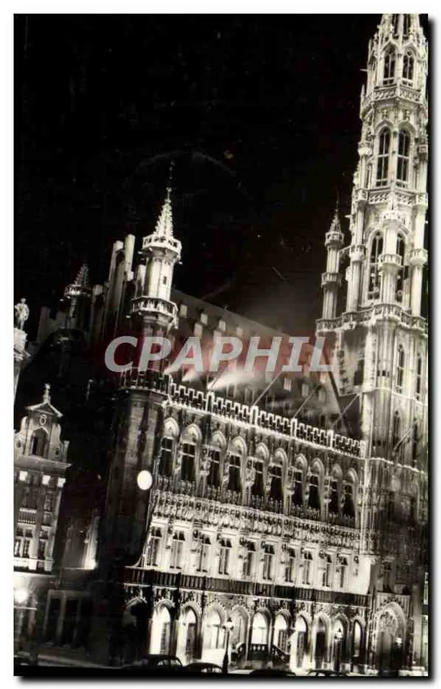 Bruxelas - Hotel de Cidade — vista noturna — Fabrication Fotoprint, Bruxelas, N° 23 - Frente