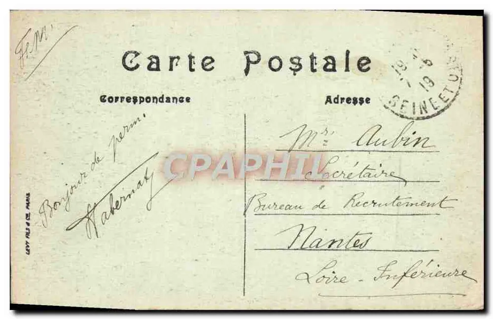Paris — Le Bois de Boulogne — La Cascade — LL. — n° 258 - Rückseite