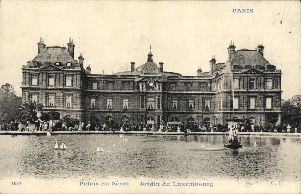 Palast des Senats — Luxembourg-Garten — C.P. 1647 - Vorderseite