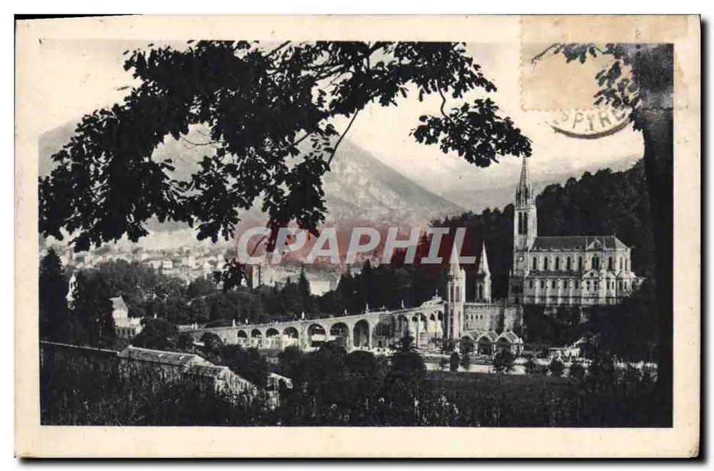 Lourdes — A Basílica e o Pic du Jer — Edição P. DOUCET - Frente