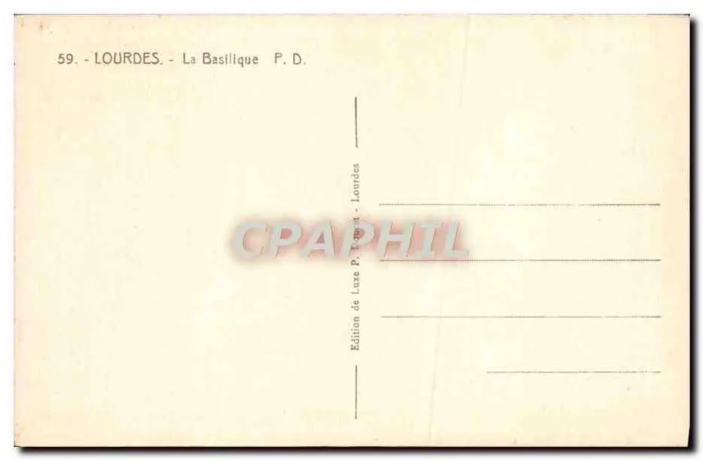 Lourdes — Bazylika — Wydawnictwo Laxe P. Dumont - Rewers