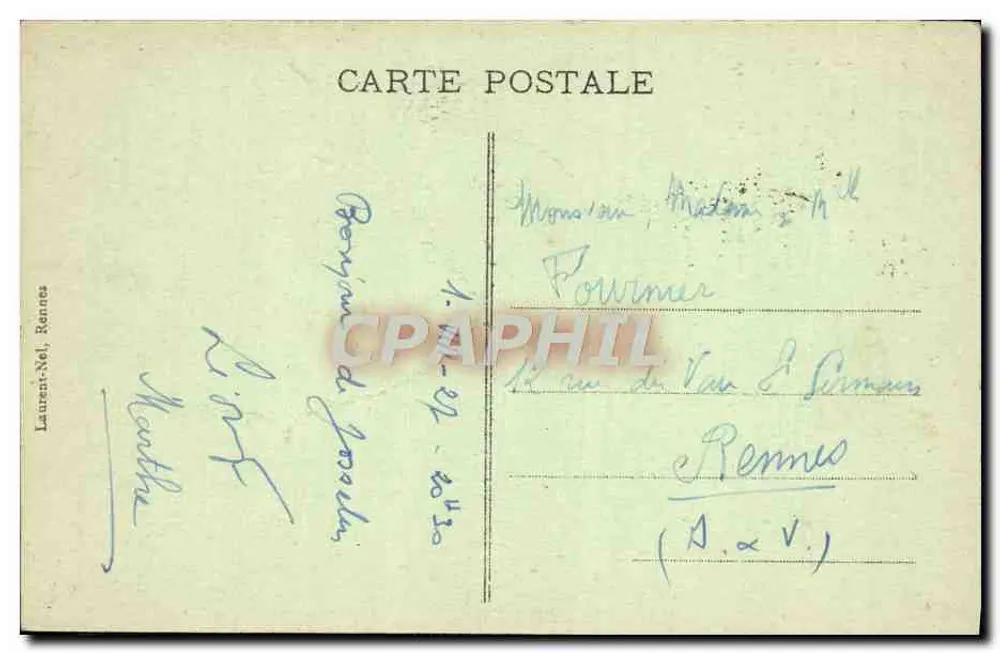 Säule der Dreißig — Denkmal errichtet in Erinnerung an dreißig bretonische Ritter — Laurent-Nel, Rennes - Rückseite