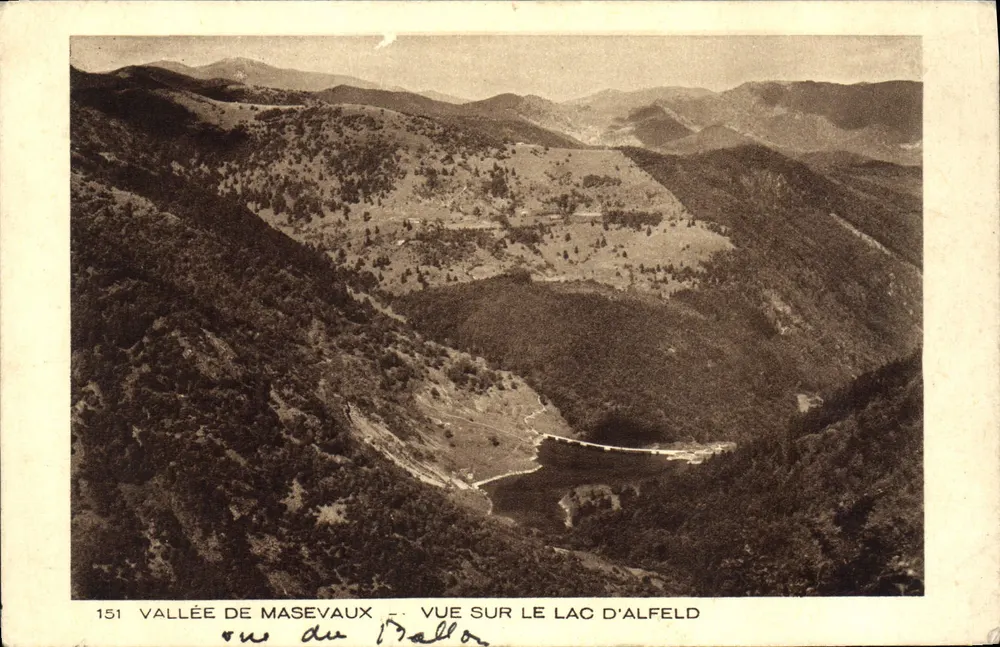 Tal von Masevaux — Blick auf den See Alfeld — Verlag Braun & Cie, Nr. 151 - Vorderseite