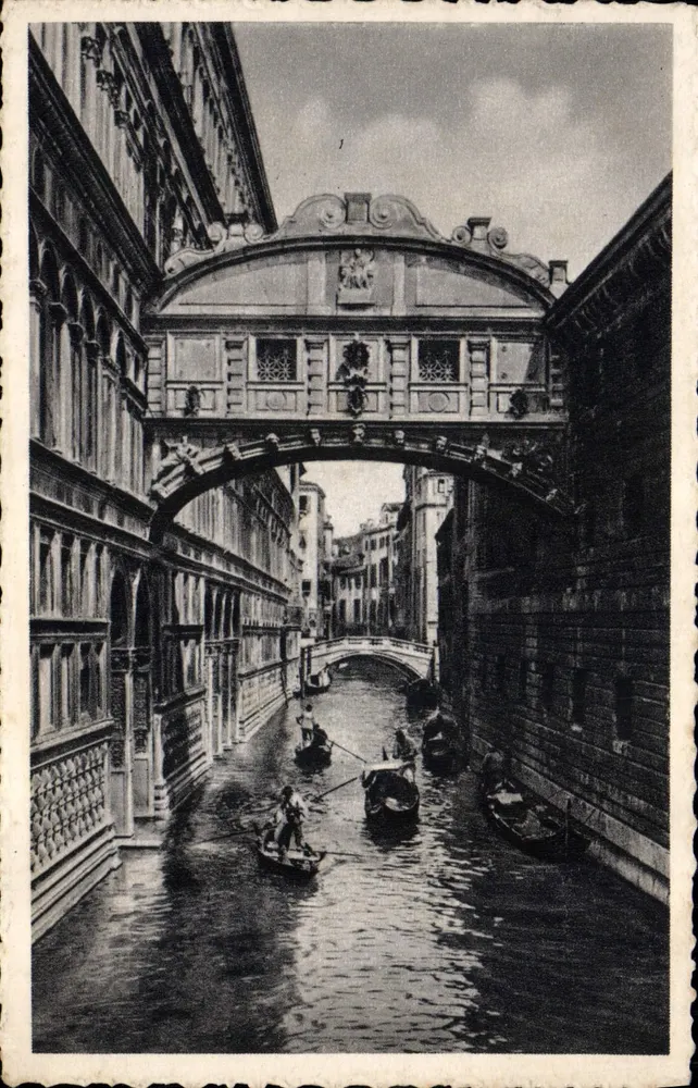 Veneza — O Ponte dos Suspiros — Editor CECAMPI, número de série não visível - Frente