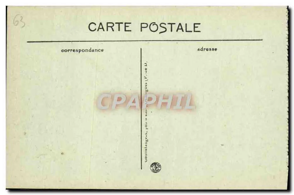 Clermont-Ferrand — Fachada da Catedral — G. d'O. - Verso