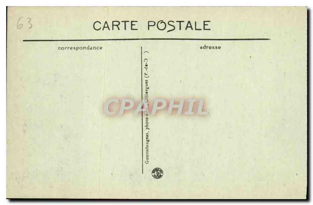 Clermont-Ferrand — A Pirâmide — G. d'O. - Verso