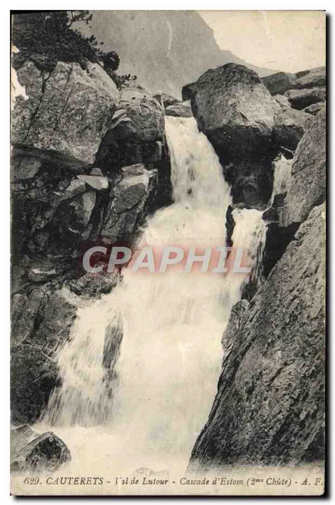 Cauterets - Vale de Lutour - Cachoeira de Estom (2ª Cachoeira) - A.F. - Frente