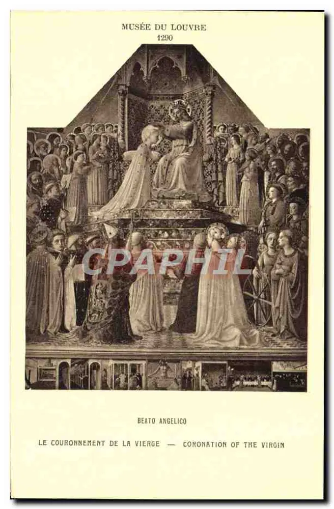 Die Krönung der Jungfrau — Beato Angelico — Musée du Louvre - Vorderseite