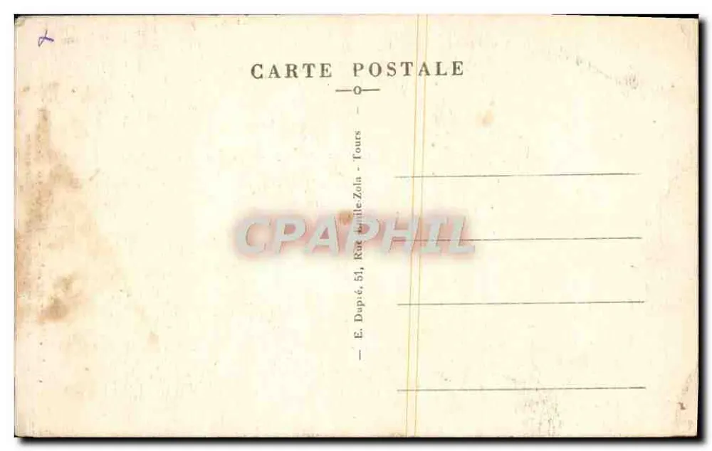 Montrésor (L.-et-L.) — Uma vista sobre o rio Indrois — A.P. - Verso