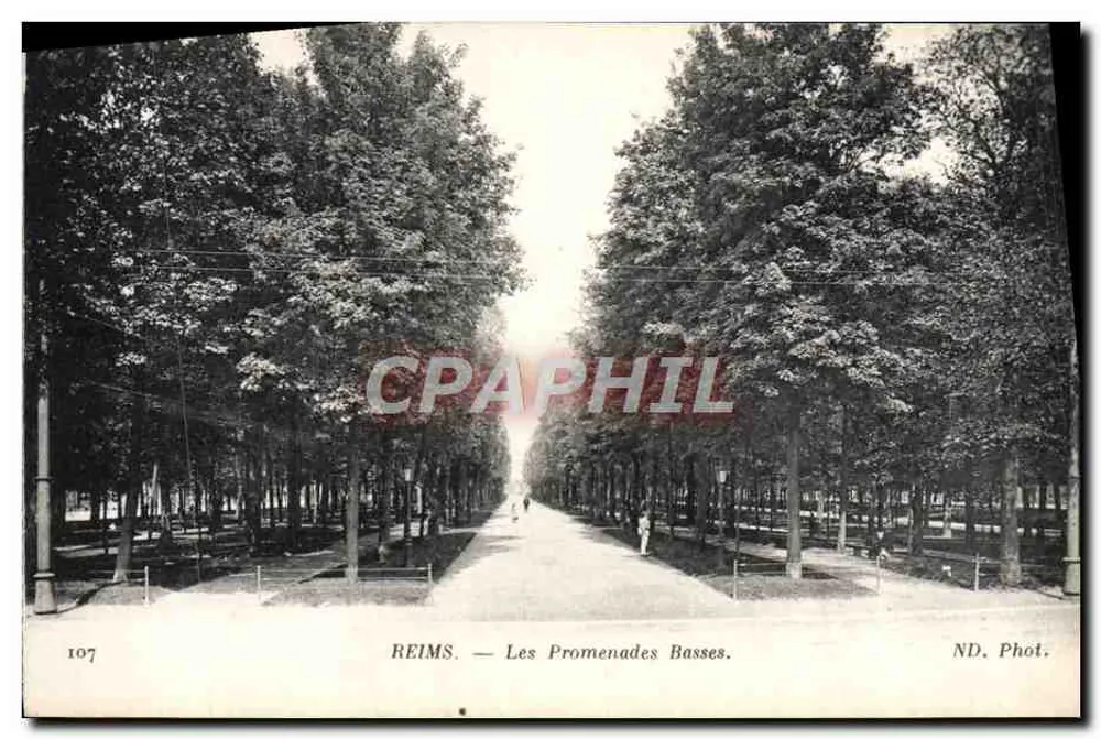 Reims — As Promenades Basses — ND. Phot. - Frente