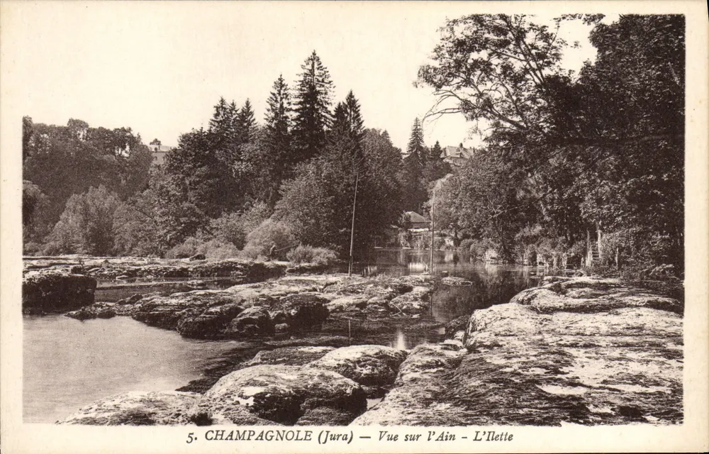 Champagnole (Jura) — Vista sull'Ain - L'Lette - Recto