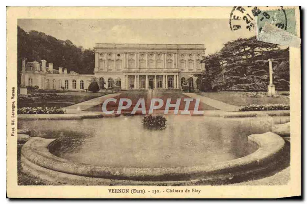 Vernon (Eure) - Castelo de Bizy — Ed. Laverpus, Vernon, n° 130 - Frente