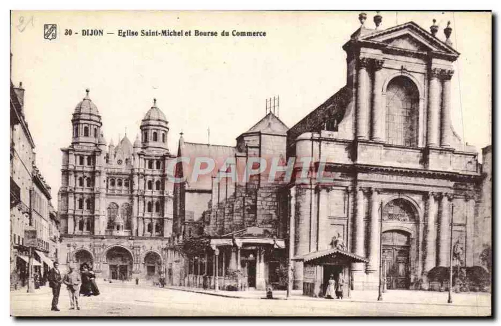 Dijon — Chiesa di San Michele e Borsa del Commercio — n° 30 - Recto