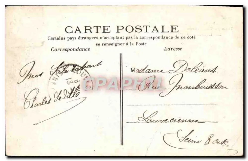 Bois de Vincennes — A Gruta — J.H. n°265 - Verso