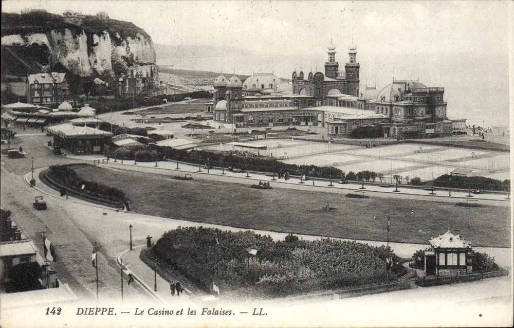 Dieppe — Das Casino und die Klippen — LL. — Nr. 142 - Vorderseite