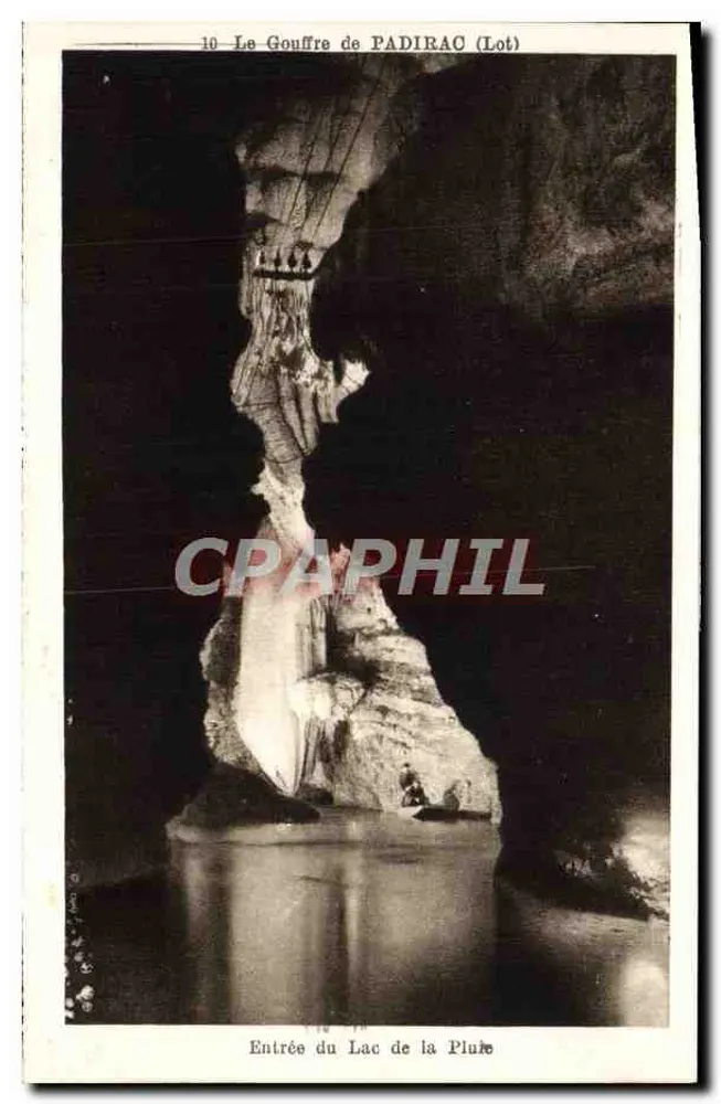 Der PADIRAC-Schlund (Lot) — Eingang zum Regensee — Phototypie-Italien - Vorderseite