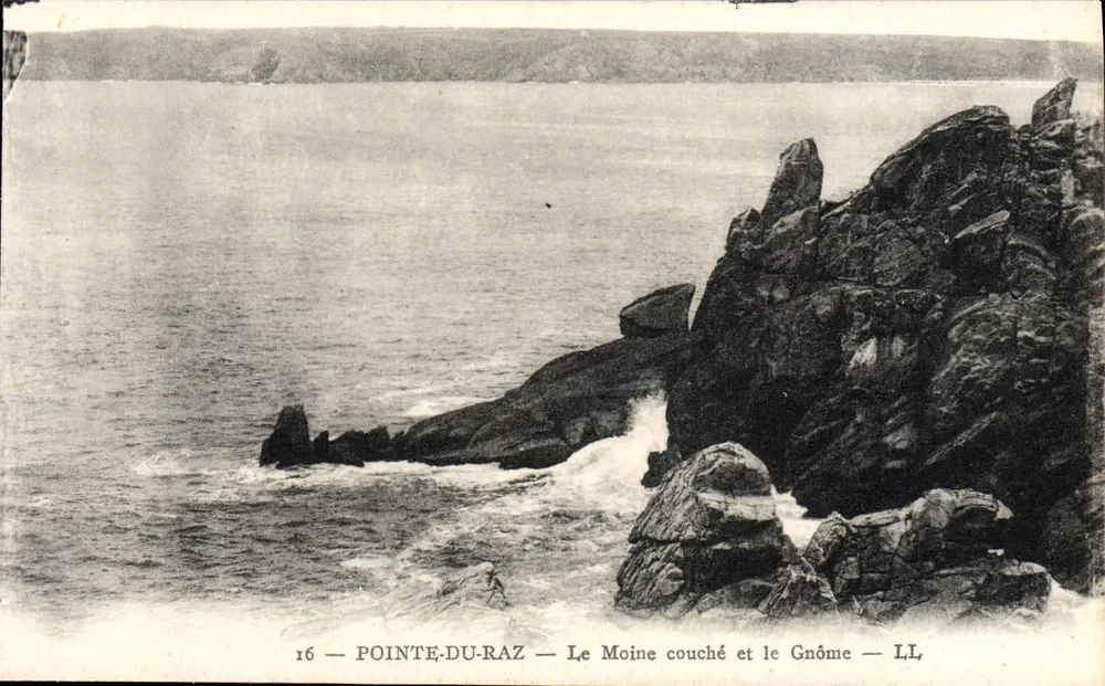 Pointe-du-Raz — Le Moine couché et le Gnôme — LL - Awers