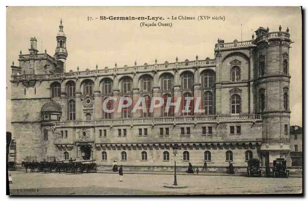 St-Germain-en-Laye - O Castelo (século XVI) - Fachada Oeste - Frente