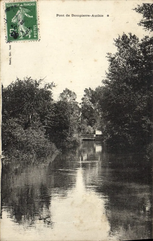 Ponte de Dompièrre-Authie — Meudin, Côte-d’Or — editor desconhecido, número de série não visível - Frente