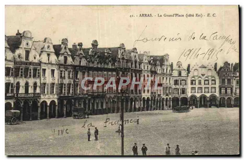 Arras - A Grand'Place (lado Leste) - E. C. - Frente