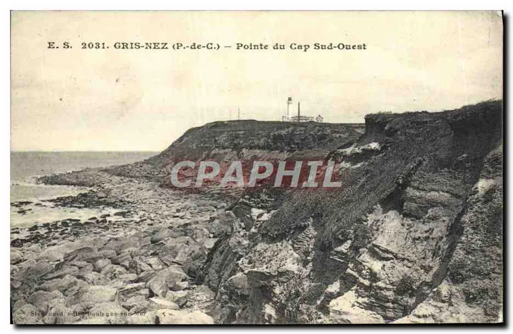 Gris-Nez (P.-de-C.) — Ponta do Cabo Sudoeste — Editor Steinhard, n° 2031 - Frente