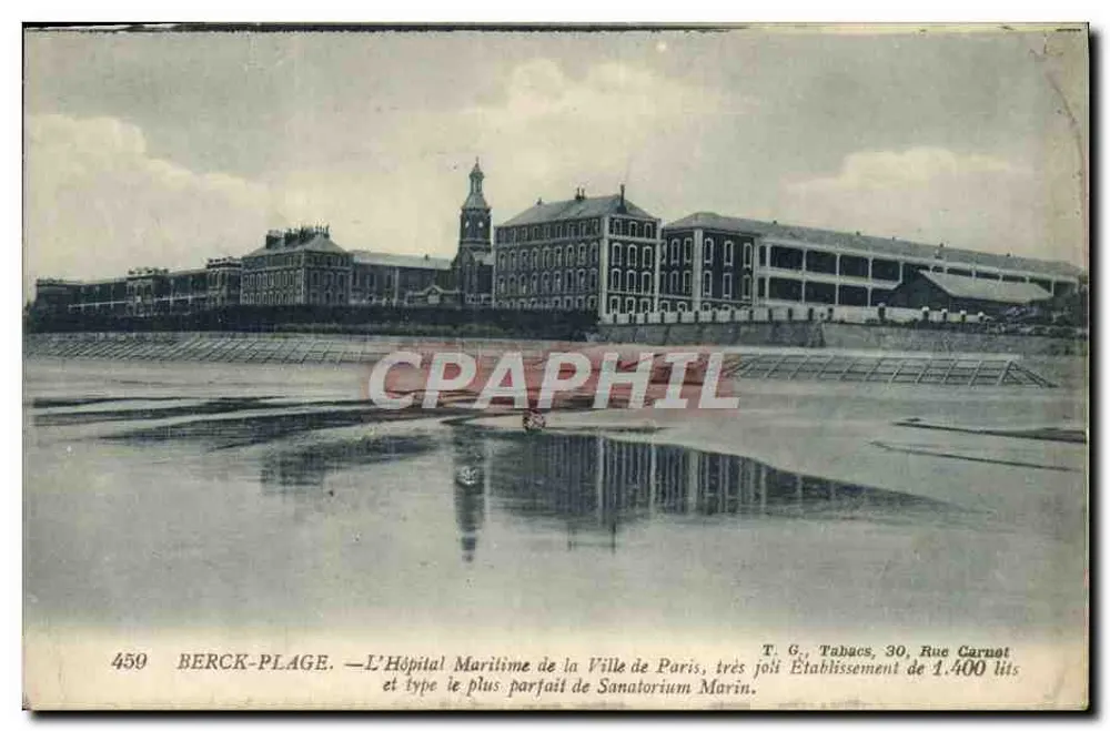 Berck-Plage — Das maritime Krankenhaus der Stadt Paris, ein sehr schönes Einrichtung mit 1.400 Betten - Vorderseite