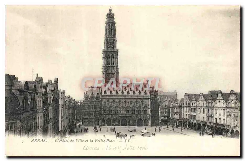 Arras — Das Rathaus und der Kleine Platz — LL. n°5 - Vorderseite