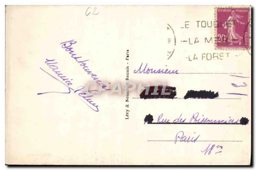 Le Touquet-Paris-Plage — Luftbild des Royal Picardy — Foto Peccey - Rückseite