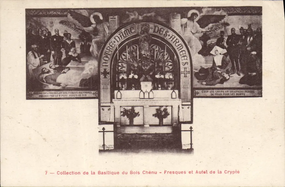Krypta der Basilika du Bois Chénu — Altar und Fresken — Verlag nicht sichtbar - Vorderseite