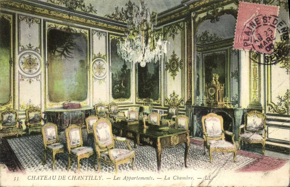 Château de Chantilly — Les Appartements. — La Chambre. — LL. — Éditeur : LL. - Vorderseite
