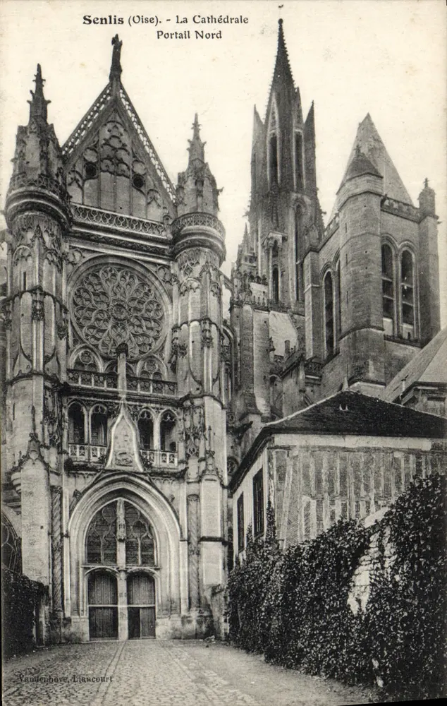 Senlis (Oise) - Der Nordportal der Kathedrale — Vanlenhave, Liancourt - Vorderseite