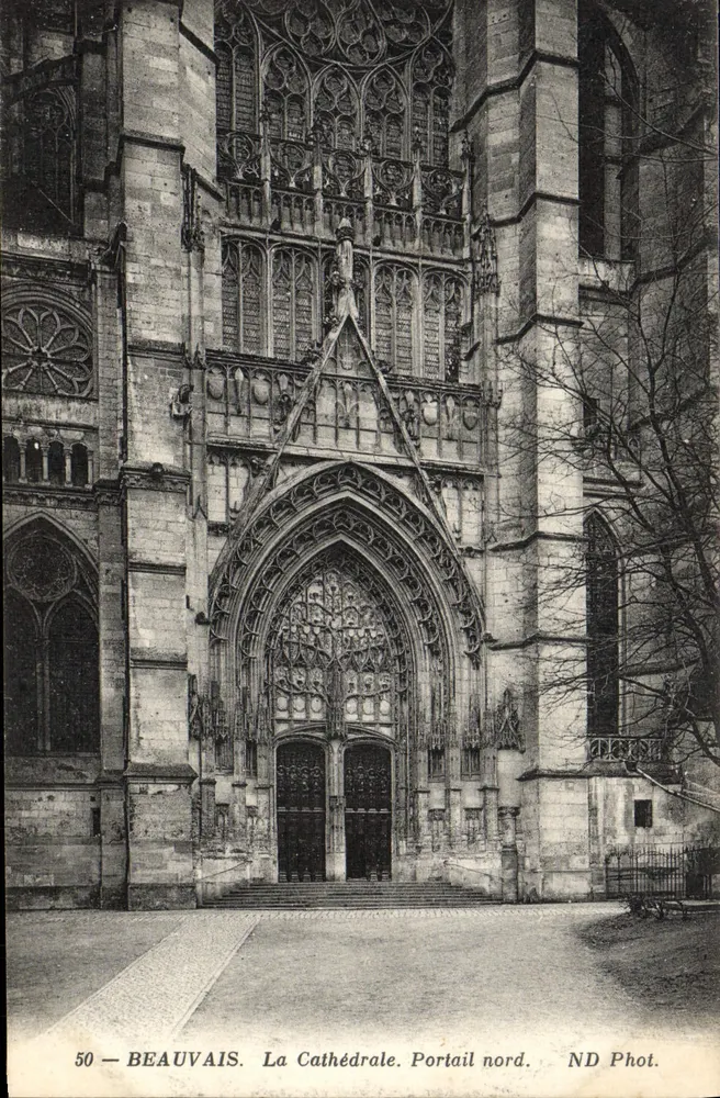 Beauvais — Die Kathedrale. Nordportal — ND Phot. n°50 - Vorderseite