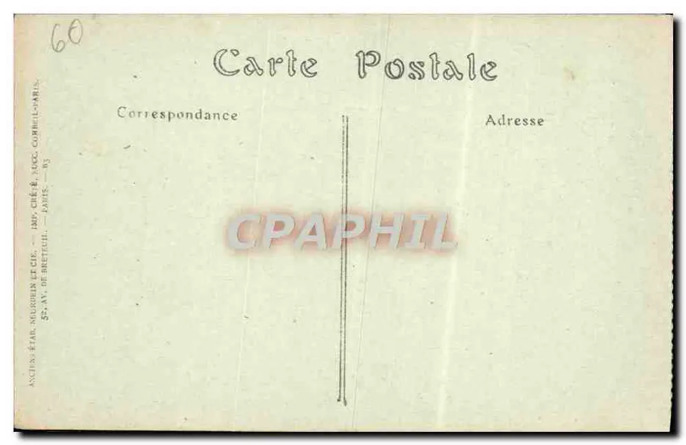 Compiegne — Un Angolo del Parco e il Palazzo — Fot. JND n°103 - Verso