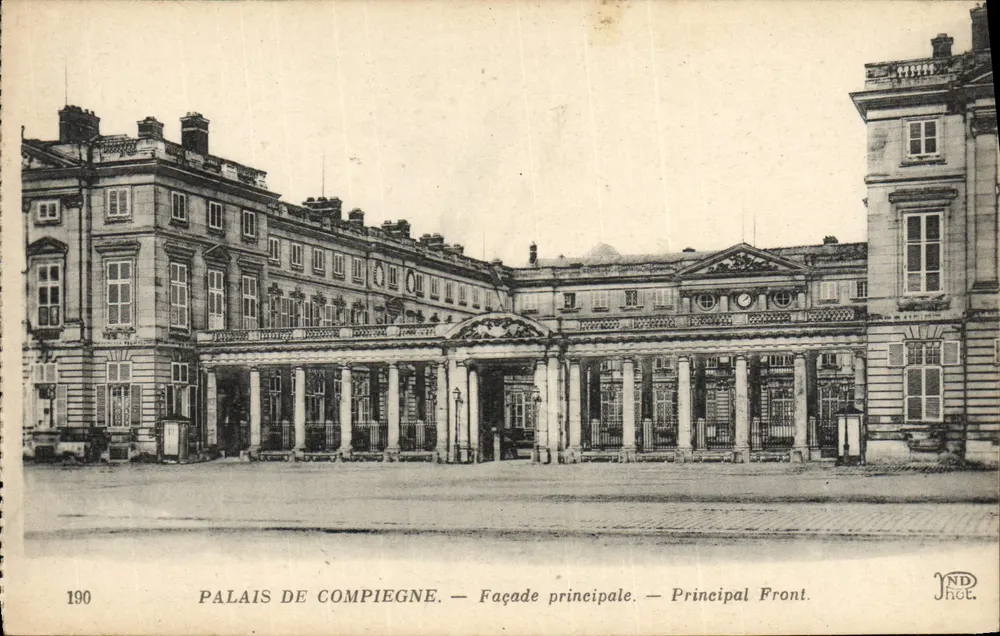 Palácio de Compiègne — Facha principal — Imp. Créteil, n°190 - Frente