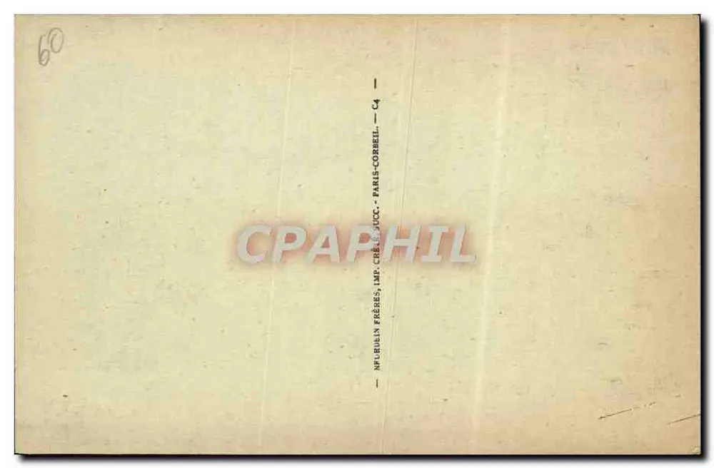 Gerberoy Historisch — Fragment der alten Mauern — Cl. H. L. - Rückseite