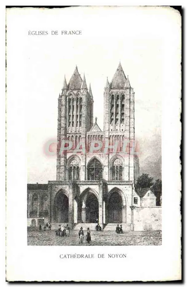 Kathedrale von Noyon — Kirchen Frankreichs — Serie 60 - Vorderseite