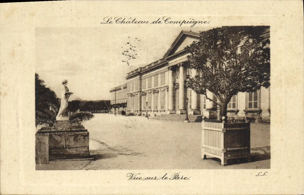 O Castelo de Compiègne — Vista sobre o Parque — editor L. L. (L. L.) - Frente